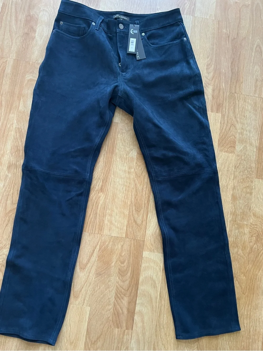 Banana Republic Men’s Genuine Goat Suede Leather Pants Sz 32 NWT originally $600